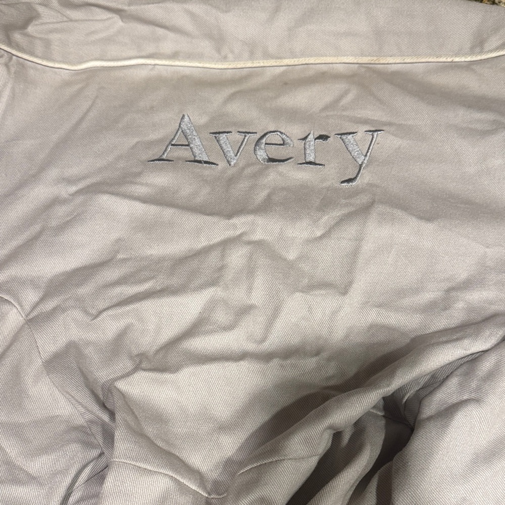 Pottery Barn Kids Chair insert with Avery embroidered